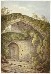 Interior del castillo de Conway