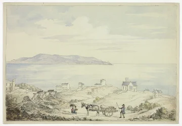 Vista de Dalkey desde la carretera