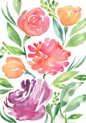 Flores silvestres, 2018 (acuarela)