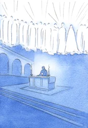 Todos los que rezan oraciones sinceras, durante el Santo Sacrificio de la Misa, están rezando a través de Cristo y con los Santos del Cielo