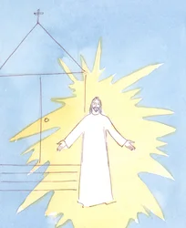 Al entrar en la iglesia, Cristo nos saluda desde el tabernáculo. Se deleita especialmente cuando amamos y honramos a Su Madre en sus días de fiesta.