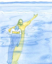 Mientras luchamos con problemas serios, decididos a permanecer fieles a Cristo, Él está muy cerca, sosteniendo en Sus brazos a cada amigo amado, como un salvavidas sostiene a un nadador exhausto