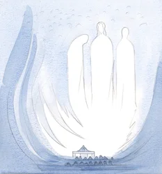 En la Misa mi alma fue elevada a la alegría de la Santísima Trinidad; estaba cerca de la Santa Madre de Cristo, cerca del velo que oculta el Cielo de la tierra