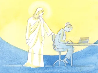 Por la gracia de Dios, cada día se puede pasar en compañía de Cristo, como si viviera a medio camino del Cielo, en cada momento de trabajo y oración