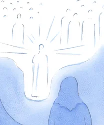 Por la oración, nos acercamos mucho a los Santos del Cielo, como si el suelo del cielo descendiera. Cada acto de fe nos lleva aún más cerca