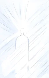 Cristo, Realmente Hombre, ante ti, está resucitado y vivo. Contempla al mismo Cristo, Hijo Divino, majestuoso