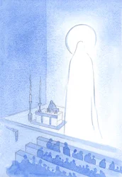 Cristo y Su Santa Madre están vivos, en el Cielo ahora, gloriosos. Ser así glorificado es ser majestuoso y perfecto en todos los sentidos