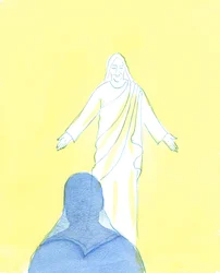 Cristo me miró con inmenso amor y ternura, mientras expresaba mi contrición y amor, 2003