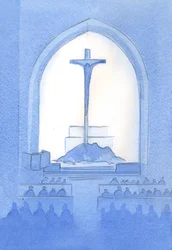 Cristo ofrece desde nuestro santuario el mismo Sacrificio que ofreció desde la cruz: una completa auto-ofrenda al Padre