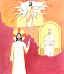 Cristo ve lo difícil que puede ser encontrar una buena catequesis para un buscador, en un momento en que muchos disidentes en la Iglesia ofrecen sus propias versiones de la Fe Católica, 2001