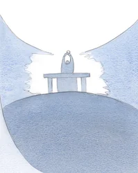 La ofrenda de Cristo de Sí mismo en el altar causa una entrada al Cielo mismo
