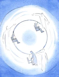 Cada Persona Divina trabaja para atraer un alma a las alturas de la unión. Padre, Hijo y Espíritu Santo - Un solo Dios - están amorosamente atentos, y atraen a las almas dispuestas hacia lo alto