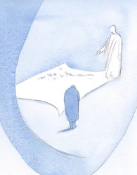 Él explicó que mi raída vestimenta - por su exposición a Su mirada - sería hecha impecable. Será el "vestido de boda"