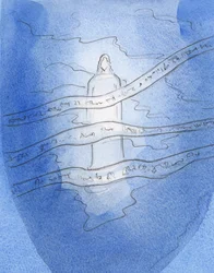Vi la Presencia Radiante de Cristo, detrás de mis pensamientos y recuerdos