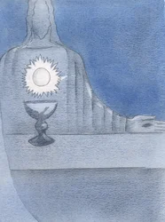 Vi a Jesús, Realmente Presente en el altar; y vi la Hostia brillando 