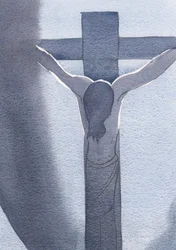Vi a Jesús, crucificado y ensangrentado, con la cabeza inclinada en tormento. Aquí es donde el amor lo llevó, 2000