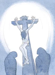 Vi que Cristo soportó sus dolores por nosotros, con gusto