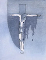 Vi que la vasta efusión de la gracia de Dios fue posible por la ofrenda sangrienta del cuerpo roto en el Calvario