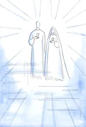 Me mostraron los Dos Corazones: del Cristo sin pecado y de Su Madre Inmaculada, en la Luz Radiante del Cielo