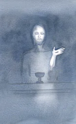 En su misericordia, Cristo viene a nuestro altar, diariamente, mientras lo recibimos, en la oscuridad de la fe