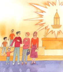 En la iglesia, estamos en el umbral del Cielo, en la Presencia de Cristo nuestro Dios