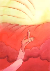 En la contemplación Cristo nos eleva por encima de los pensamientos terrenales hasta el borde del Cielo