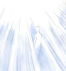 A la luz del Cielo entran las Almas Santas que han sido purificadas. Entran sin dolor; ya no hay pecado en ellas.