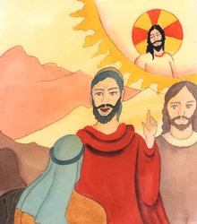 Muchos obispos no están dispuestos a hablar del pecado y del arrepentimiento, por considerar poco caritativo decir a la gente que debe cambiar si quiere agradar a Dios, 2005 (acuarela sobre papel)