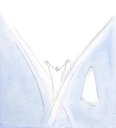 Nuestra Bendita Señora había sido un tabernáculo viviente para Cristo, pero la vi de pie a un lado, con la cabeza inclinada en humildad.