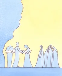 Nuestra Bendita Señora tuvo que lidiar con el aparente entierro de todas sus esperanzas, mientras su amado hijo era colocado en la tumba