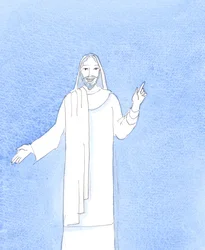 San Pedro habló de Cristo con fervor, alegría y total convicción, 2004 (acuarela sobre papel)