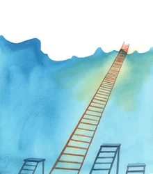 El Camino Cristiano es como una escalera al Cielo, 2005 (acuarela sobre papel)