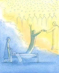El Alma Santa que está lista para el Cielo es recibida no solo por Cristo, sino también por Su santa Madre y todos los Santos