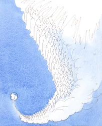 Los Santos del Cielo son conscientes del problema del pecado, 2005 (acuarela sobre papel)