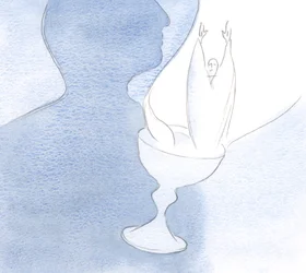 El corazón es como un cáliz, cuando se ofrece al Padre conteniendo a Cristo, la Víctima y Sacrificio sin mancha., 2001