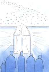 El tabernáculo es como un pasillo hacia el Cielo donde podemos encontrarnos con Cristo y sus santos y prepararnos para el Cielo al final de la vida, 2002