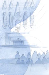 El edificio de la iglesia está lleno de ángeles; los rozamos a cada momento.