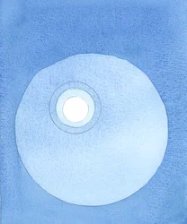 Amar a Cristo, conocerle, depender de Él y confiar en Él en toda circunstancia es permitirle que llene la propia vida con su luz, que puede irradiarse hacia fuera para iluminar a otras personas, 2005 (acuarela sobre papel).