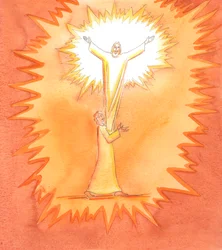 Cuando un alma está vacía de todos los deseos vanos, Cristo la llena con su luz, en la Sagrada Comunión; y mientras Cristo alaba a su Padre, en el Espíritu, Dios alaba a Dios, en Dios, en dicha y resplandor