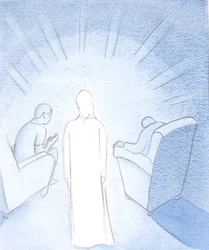 Cuando dos o tres se reúnen para orar en el nombre de Jesús, él está allí entre ellos