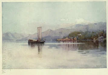 Bellagio, Lago di Como, Ilustración de "Los lagos italianos" de Richard Bagot