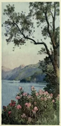 Lago di Como, ilustración de "Los lagos italianos" de Richard Bagot