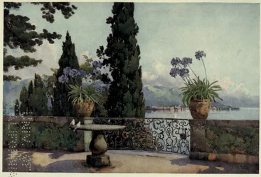 Pallanza de Isola Bella, Lago Maggiore, Ilustración de "Los lagos italianos" de Richard Bagot