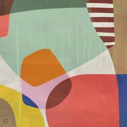 Formas de colores superpuestas