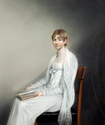 Caroline Darwin (óleo sobre lienzo)