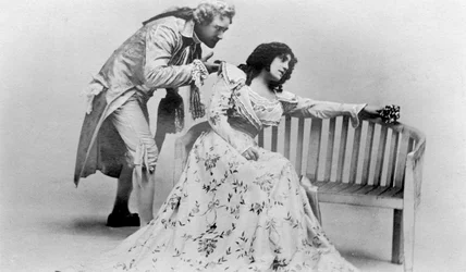 Julia Neilson y Fred Terry en El Pimpinela Escarlata