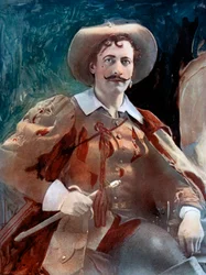 Lewis Waller en Los Tres Mosqueteros, c1902