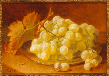 Uvas en un plato de plata, 1893