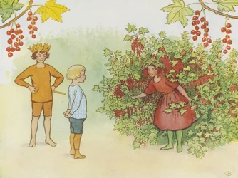 Lasse el Pequeño en el jardín, 1923