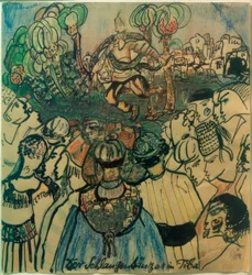 Bailarín de serpientes de Tiba